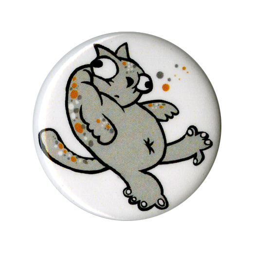 Button up your overcoat with these custom illustrated character buttons by Joni
